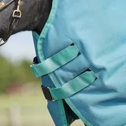 Weatherbeeta Green-Tec 1200D Detach-A-Neck Lite Plus 50g - Nachhaltige Pferdedecke von Weatherbeeta: 1200D Obermaterial aus recycelten Plastikflaschen, wasserdicht und atmungsaktiv. Schützt dein Pferd optimal bei Wind und Wetter und trägt aktiv zur Reduzierung von Plastikmüll bei.