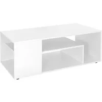 Beistelltisch Couchtisch Weiß mit Stauraum