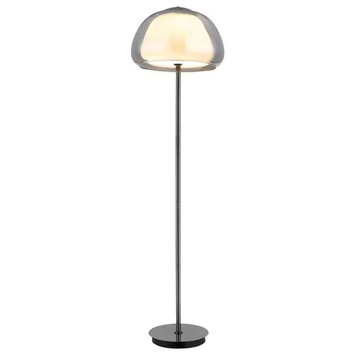 Moderne Stehlampe LED in Schwarz-Chrom mit Fernbedienung - Elegante Stehlampe für jedes Zimmer, energieeffizient und vielseitig einsetzbar. Ideal für Arbeitszimmer, Wohnzimmer oder Foyer. Höhe: 150 cm, sorgt für stimmungsvolle Beleuchtung.