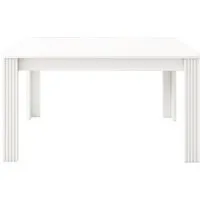 Okwish Esstisch, Weiß, 65x75x116 cm, Modern und Praktisch