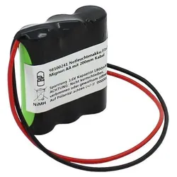 Notleuchtenakku NiMH 3,6V 1800mAh F1x3 Mignon AA - Batterien & Akkus – Zuverlässiger NiMH-Akku mit 1800mAh für Notleuchten, sorgt für Sicherheit im Notfall und ist einfach zu installieren.