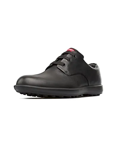 CAMPER Herren Atom Work Derbys, Schwarz (Black 1) - 41 EU - Herren-Schnürhalbschuhe aus 100% hochwertigem Cow Leather mit leichter EVA-Sohle für optimalen Tragekomfort und Langlebigkeit.