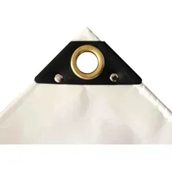 PVC Abdeckplane 650 g/m² 5 x 8m - Weiß - Robuste Abdeckplane zur optimalen Sicherung Ihres Eigentums. 100% wasserdicht, UV-stabil und temperaturbeständig von -30°C bis 80°C. Ideal für vielfältige Einsätze im Außenbereich.