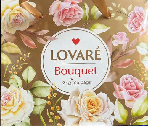 Lovare Geschenk Set Tee-Sortiment Bouquet Gold Set