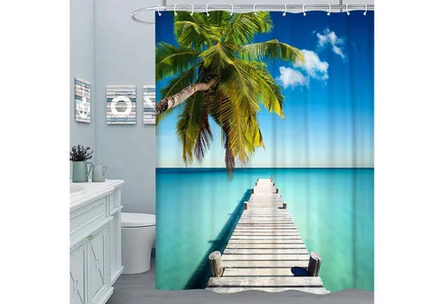 M&W DAS DESIGN Duschvorhang 180x200cm Shower curtains Anti schimmel Waschbar