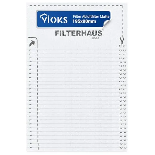 VIOKS Set 18x Filtermatte Luftfilter Zuschneidbar Ersatz für Мiele Airclean Filter 3944711