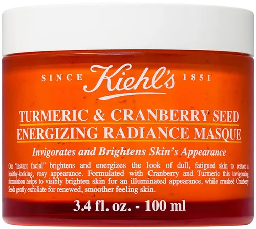 Kiehl's Turmeric & Cranberry Seed Energizing Radiance Mask - Gesichtspflege mit aufhellender Wirkung, revitalisiert müde Haut und sorgt für einen strahlenden Teint.