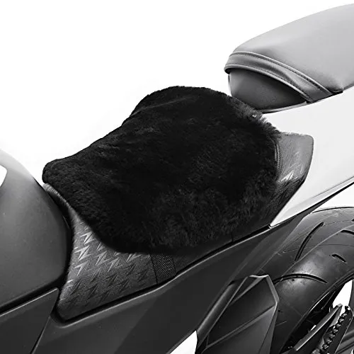Tourtecs Motorrad Lammfell Sitzkissen 22 x 29 cm