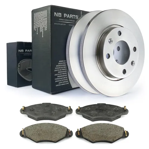 Bremsscheiben + Bremsbeläge vorne 247mm voll für  Peugeot 206 SW 2E/K 306 7B 7A