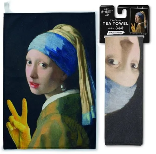 Geschirrtücher Küchenhandtuch Girl mit Perle