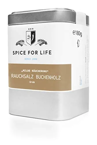 Spice for Life Dänisches Rauchsalz, Meersalz geräuchert, grob 180g