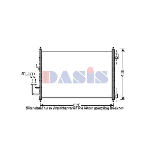 Aks Dasis Kondensator für Klimaanlage 072039N