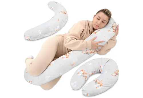 Totsy Baby Stillkissen XXL 190 cm - Ergonomisches Schwangerschafts- und Stillkissen - Stillkissen für Mamas mit optimierter Körperstütze und entspannendem Schlaf. Ideal für Schwangerschaft und Stillzeit - fördert Muskelentspannung und bietet hohen Komfort.