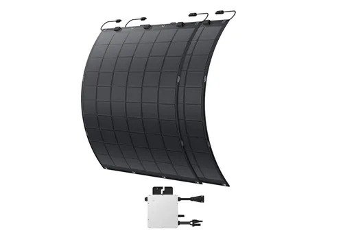 Kleines Kraftwerk Flexibles Balkonkraftwerk 450Wp – Solarpanel Set mit Wechselrichter