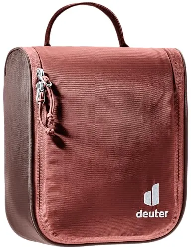 Deuter Wash Center I Kulturbeutel, Caspia-Raisin, 3 L - Praktischer Kulturbeutel mit großem Hauptfach und herausnehmbarer Netztasche. Ideal für Reisen, inklusive abnehmbarem Spiegel und Aufhängemöglichkeit.