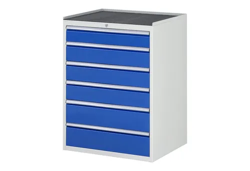 Rau Schubladenschrank XL7.6 - 770x650x1035 mm - Unterbauschrank mit 6 XL-Schubladen, robust und mit 75 kg Tragkraft pro Schublade. Ideal für Werkstätten, komplett montiert und Made in Germany.