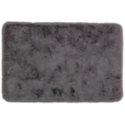 SCHÖNER WOHNEN-Kollektion Badematte Bali - Badteppich in grau mit kuscheliger Fell-Haptik, rutschhemmend und fußbodenheizungsgeeignet, waschbar bei 30°C, ideal für ein gemütliches Badezimmer.