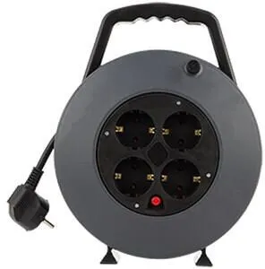 REV Ritter Kabelbox 4-fach 5 m 3G1,5 schwarz - 008818114