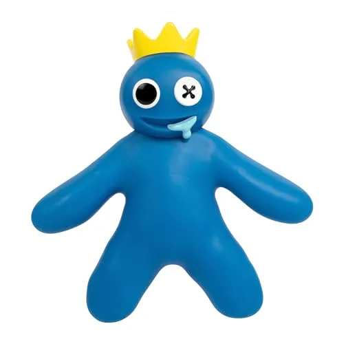 Heroes of Goo Jit Zu Rainbow Friends, Blau | Super dehnbare Spielfigur - Actionfiguren für Kinder: Erlebe das kinderfreundliche Horror-Story-Erlebnis mit Blue Rainbow Friend, der bis zu 3x dehnbar ist und immer in seine Form zurückkehrt!