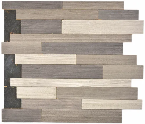 Mosaik Holz mix grau selbstklebend Wand Küche Fliesenspiegel Bad WB170-PW3