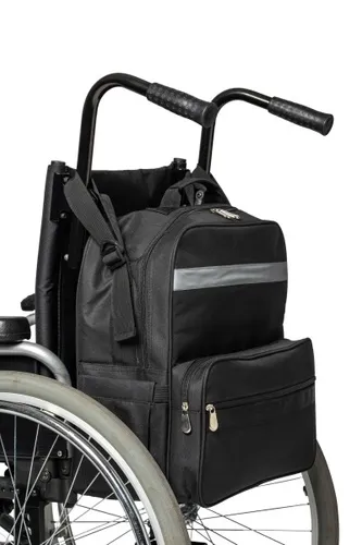 Rollstuhl & Rollator Tasche - Leichte Reisetasche in Schwarz - Reisetasche aus strapazierfähigem Polyester, leicht und unisex, ideal für den einfachen Transport von persönlichen Gegenständen.