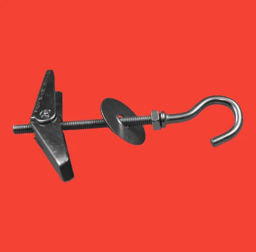 Federklappdübel Kippdübel M4x50 mm mit Deckenhaken C 5 Stück | KLIMAS®