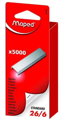 Maped Heftklammern 26/6 verzinkt 5.000 Stück