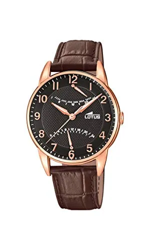 LOTUS HerrenArmbanduhr Multi Zifferblatt Quarz Leder 18430/6