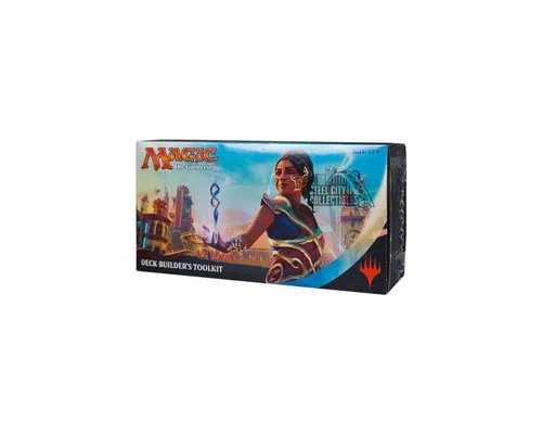 Wizards of the Coast Magic Kaladesh - Deck Builders Toolkit (EN) - Entdecke das Kaladesh Deck Builder's Toolkit für Magic: The Gathering. Enthält 125 Karten, 4 Booster und 100 Standardländer – ideal für den perfekten Deckaufbau!