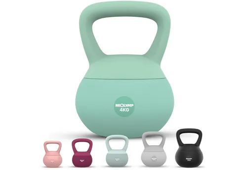 NEOLYMP Kettlebell 4 kg - Soft Kugelgewicht für Zuhause - Die 4 kg Soft-Kettlebell ermöglicht leises, bodenschonendes Training. Ergonomischer Softgriff und geprüfte Qualität sorgen für Komfort und Sicherheit bei jeder Übung – ideal für dein Home Gym.