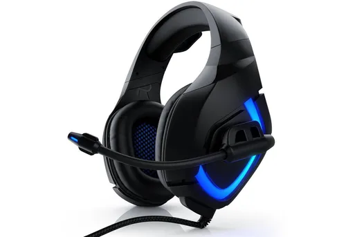 CSL Gaming-Headset GHS-103 - Kabelgebundenes Gaming-Headset mit USB-Anschluss, kristallklarem Klang und atmungsaktiven Ohrmuscheln für stundenlangen Komfort beim Spielen auf PC und PS4.