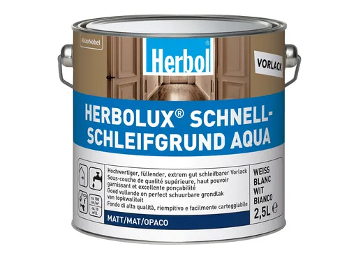 Herbol Herbolux Schnellschleifgrund Aqua 2,5 l weiß