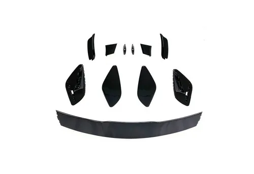 OMAC Heckstoßstange für Mercedes A Klasse W176 (2012-2018) - Aerodynamische 11-teilige Heckstoßstange in Schwarz, leicht und rostbeständig. Ideal für ein sportliches Design und optimalen Schutz der Karosserie.