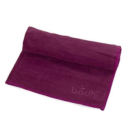 Yogatuch NO Sweat Towel S, kleines Yoga Handtuch, extra saugfähig und schnell trocknend, 68 x 40 cm, z. B. für Hot Yoga (aubergine)