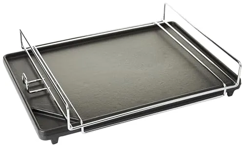 Char-Broil 140 515 Gussgrillplattenaufsatz - Grillschalen - langlebige Gusseisenpfanne für vielseitige Zubereitung von Omelettes, Pfannkuchen und Speck auf Ihrem Seitenbrenner. Passt zu fast allen Gasgrills.