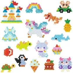 Designer Handtasche Bastelset - Kreatives Bastelset für Kinder ab 4 Jahren mit über 1.400 Bastelperlen in 48 Farben, inklusive praktischer Handtasche und Pop-Up Bastelplatte für endlosen Bastelspaß ohne Bügeln oder Kleben.