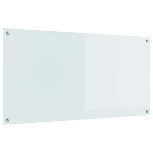 vidaXL Küchenrückwand Weiß 120x60 cm Hartglas in weiß von vidaXL