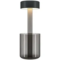 MAYTONI DECORATIVE LIGHTING Tischleuchte Clearlight Pillar - Nachttischleuchte mit hochwertigem Design, LED fest integriert und stilvollem Look für angenehmes Licht und Wohlfühlatmosphäre.