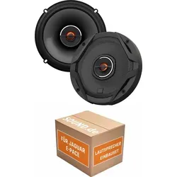 JBL GX602 Einbaupaket für Jaguar E-Pace – 2x 16,5cm Lautsprecher - Komplettset für den Lautsprecher-Einbau im Jaguar E-Pace (2017-2024) mit JBL GX602. Inklusive Adapterringen und Stromdieben für einfachen Austausch. Genießen Sie kraftvollen Sound und klare Höhen!