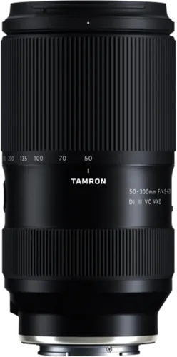 TAMRON 50-300mm F 4.5-6.3 Di III VC VXD - Wetterfestes Sony E-Mount Objektiv mit Bildstabilisator und hervorragender Bildqualität