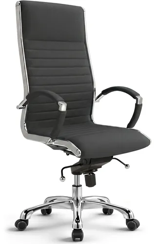 VERSEE Montreal Chefsessel Stoff Anthrazit – Ergonomischer Bürostuhl für Komfort im Home-Office