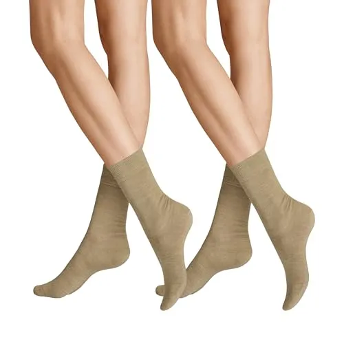 Hudson Damen Socken Only 2-Pack langlebig Beigemel. 0723 39-42
