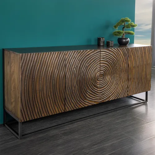 riess-ambiente Sideboard ZEN CIRCLES 160cm aus massivem Mangoholz