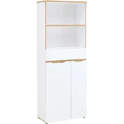 Mid.you Aktenschrank in Weiß und Eiche Artisan von Innostyle