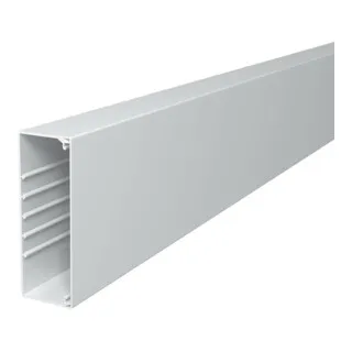 OBO Bettermann WDK60170 RW Wand- und Deckenkanal - Kunststoffkanal in reinweiß (RAL 9010) mit Bodenlochung, ideal für Elektroinstallationen mit einem nutzbaren Querschnitt von 8089 mm².