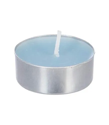 Atmosphera - Set mit 10 Duftkerzen - Tiare Flower - 130g - Hellblau