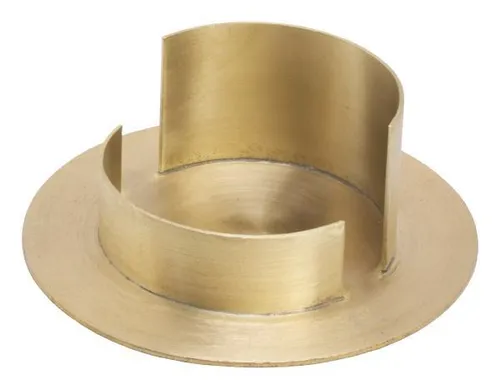 Kerzenhalter Messing gold matt, für Ø 6 cm Kerzen, Anlasskerzen
