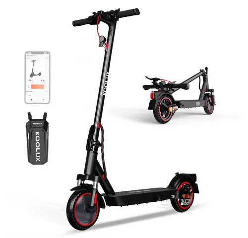 KOOLUX E-Scooter 8.5 Zoll Elektroroller 400W Motor bis zu 30km mit Straßenzulassung, 20.00 km/h, mit Tasche, APP-Funktion,Federungssystem, 15 kg Nettogewicht, faltbar