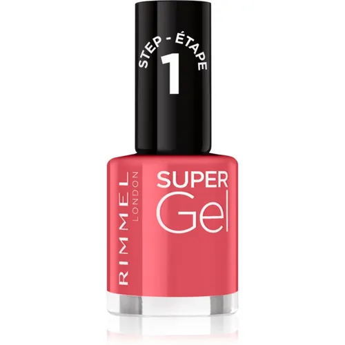 Rimmel Super Gel Gel-Lack für Fingernägel - keine UV/LED Lampe erforderlich Farbton 032 Cocktail Passion 12 ml