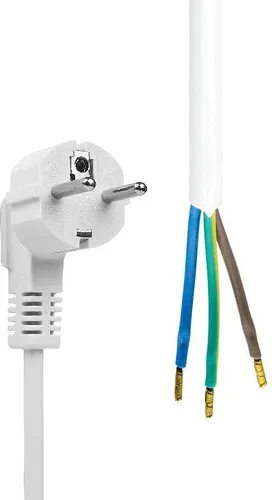 MicroConnect Schuko - Open End Stromkabel 5m Weiß (MC-PE005SCHW-OE) - Hochwertiges 5m Schuko-Stromkabel in Weiß für vielseitige Anwendungen. Ideal für den professionellen Einsatz, sorgt es für zuverlässige Stromversorgung und Flexibilität.